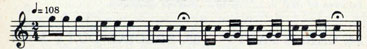 30. FIRE ALARM musical notation.