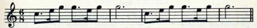 OFFICERS musical notation.