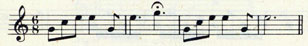 MAIL musical notation.