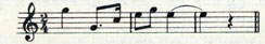 FLEET AIR ARM FALL IN musical notation.