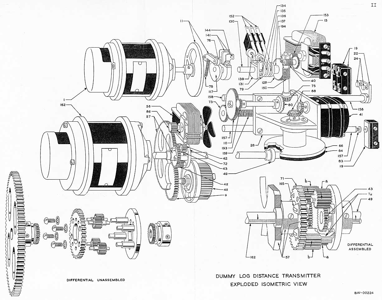 BW-00224-Dummy Log Distance Transmitter-Exploded Isometric View