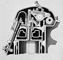 Figure 3-14. Cylinder head cross section through
injector, GM.