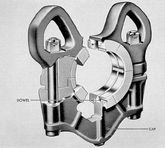 Figure 3-40. Upper crankshaft thrust bearing, F-M.