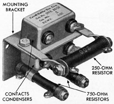 Figure 13-44. Condenser and resistor assembly
removed.