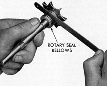 Figure 5-10. Stretching rotary seal bellows.