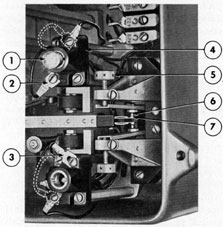 Figure 5-27. Adjusting upper contacts by the lamp method