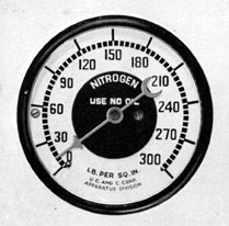 Figure 2-18. Nitrogen gage indicating 10 psi.