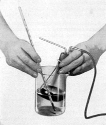 Figure 2-31. Thermometer raised from inner bottom
surface of glass beaker.