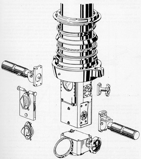 Figure 2-36. Removal of external parts of periscope.