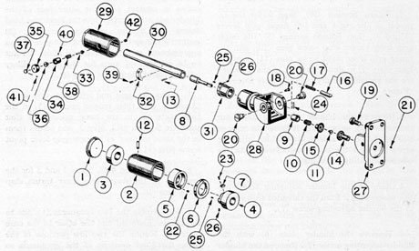 Figure 4-43. Left training handle assembly.