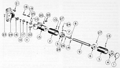 Figure 4-44. Right training handle assembly.