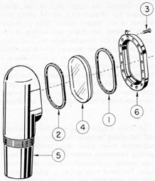 Figure 6-1. Outer head and head window assembly.