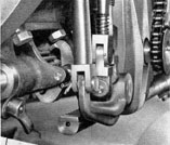 Figure 65 Hand shaft interlock, in position when muzzle door is locked closed.