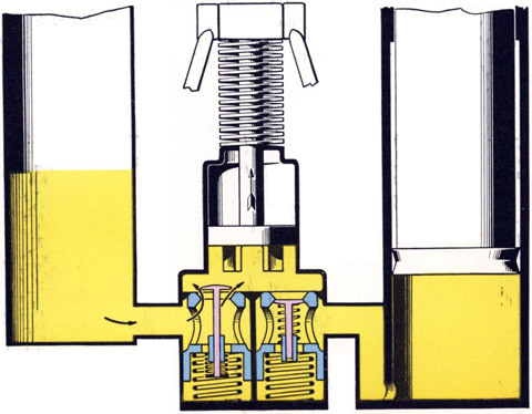 Intake stroke-drawing oil into pump cylinder