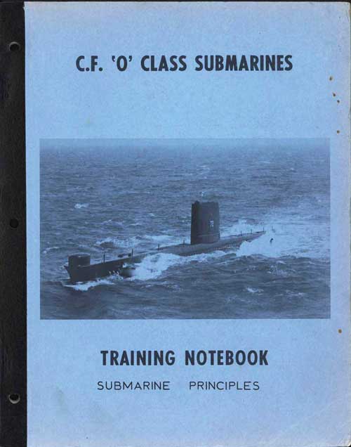 C.F. O Class Submarines
Training Notebook - Submarine Principles