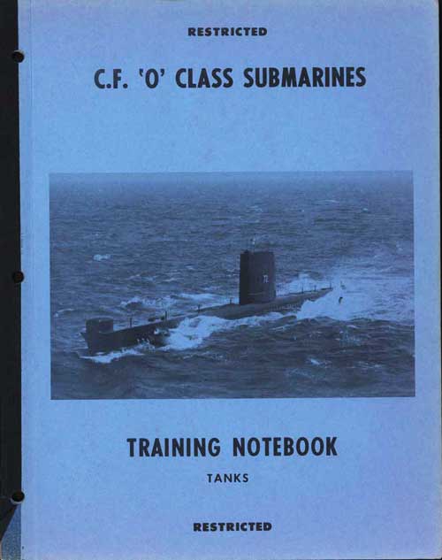 C.F. O Class Submarines
Training Notebook - Tanks