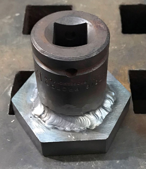 socket welded to hex wrench