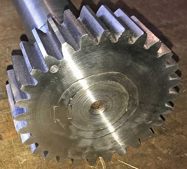 elevating pinion repaired