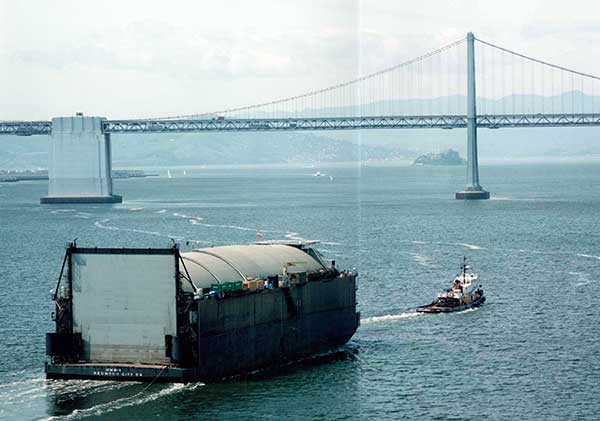 HMB-1 entering San Francisco Bay.