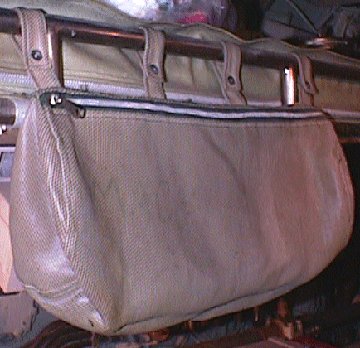 Photo of bunk storage bag.