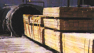 Modern  wood kiln.