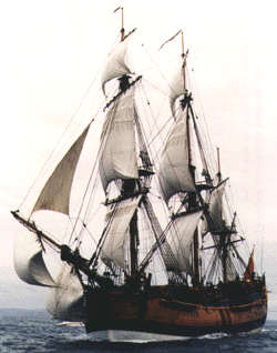 Replica of Captain Cook's Endeavour