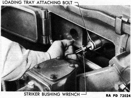 Figure 133-Loading Tray Attaching Bolt-Removal