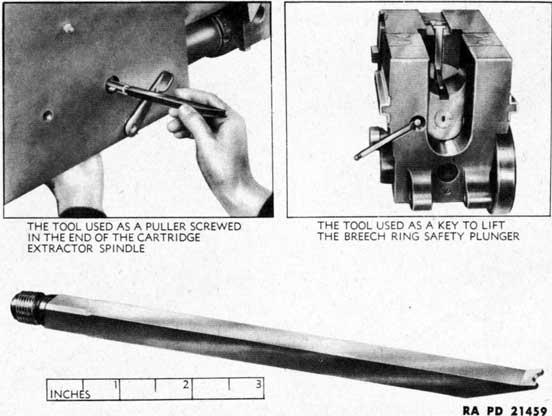Figure 216-Extractor Spindle and Safety Plunger
Key Puller A228093