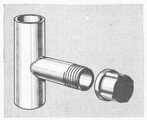 Figure 34-29. Pipe cap used to blank off low-pressure pipe line.