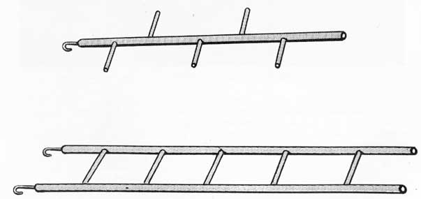 Figure 35-1. Two types of emergency ladders.