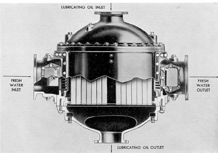 Figure 7-7. Cutaway of latest type Harrison heat exchanger.