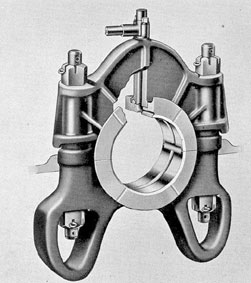 Figure 7-22. Thrust bearing oil passages, F-M.