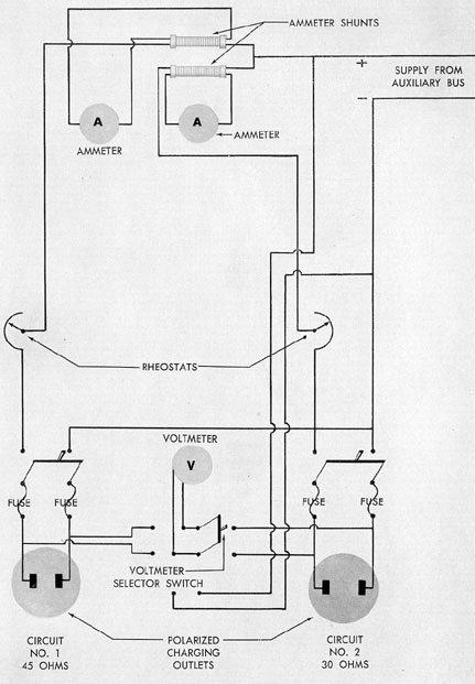 Figure 14-14. Schematic diagram of torpedo battery charging controller.