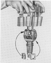 Figure 2-29. Separating shaft from socket ring.