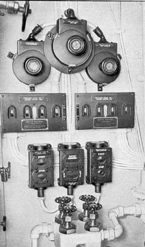 Photo of distiller controls.