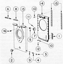Figure 7-19. Rayfilter housing and plate assembly.