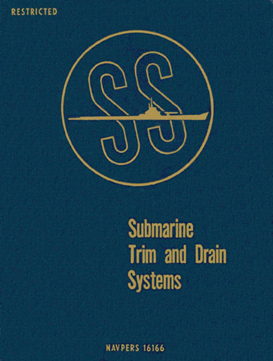 Submarine Trim and Drain Systems manual cover