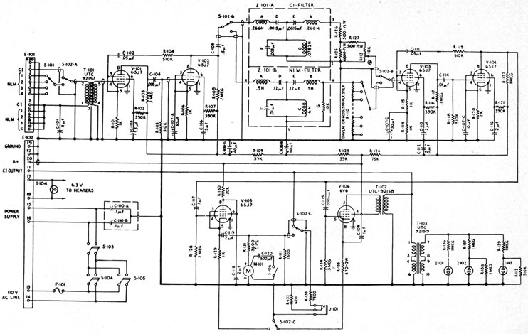 Schematic diagram of the OMA amplifier.