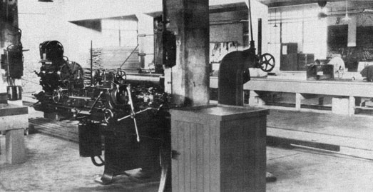 Photo of machine shop in Building #1.